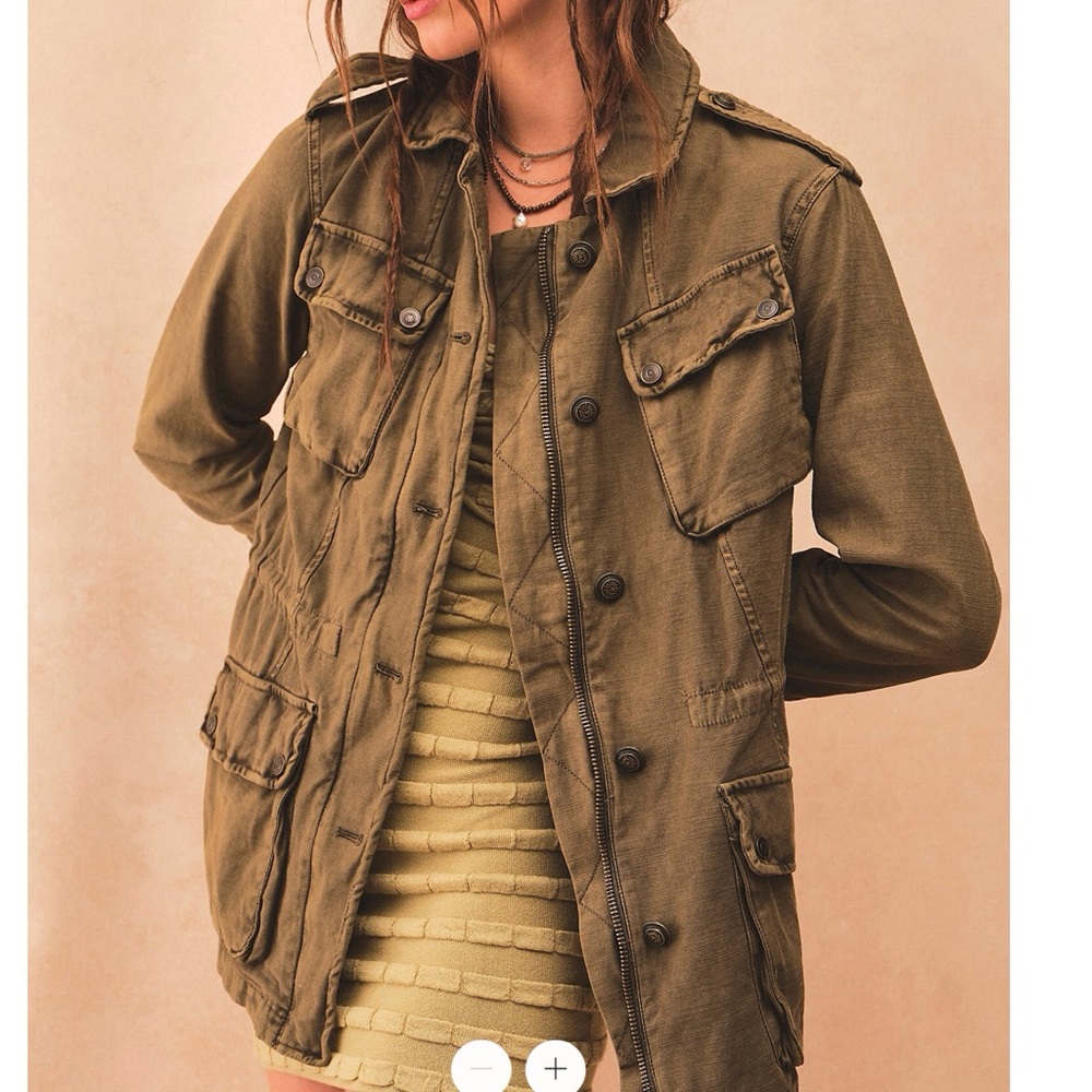 Free People Not Your Brothers Surplus Army Utility Jacket XS